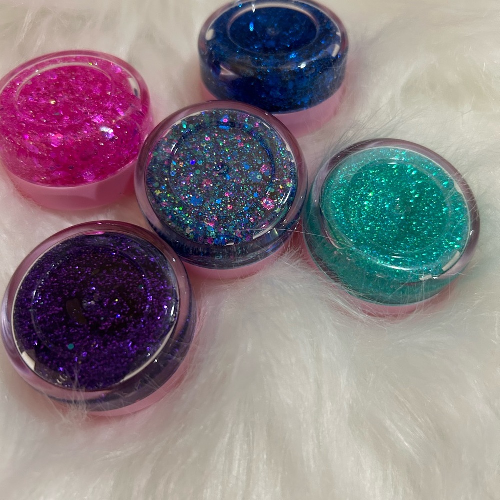 Glitter hair gel